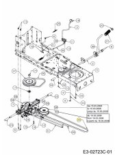 Klinový remeň pojazdu pre záhradný traktor MTD 754-04001A
