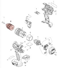 Chuck 13mm MAKITA 199154-9, 763262-8