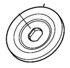 ND MAKITA / DOLMAR Clamping pad for brush cutter DUR194, 347668-4