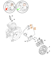 ND STIHL Zapaľovací modul pre krovinorez FS 240, FS 410, FS 360, 4147 400 1313
