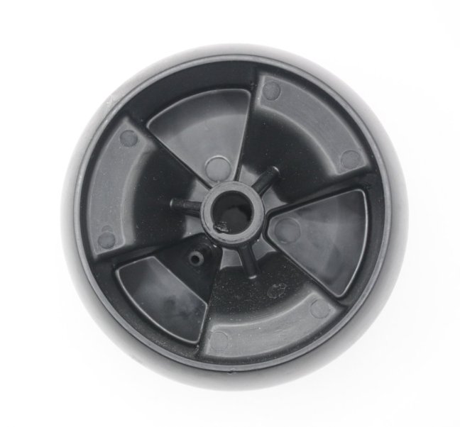 Anti-scalp wheel for MTD garden tractor, 734-04155