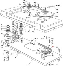ND GP Ozubený remeň pohonu nožov TC102, 1600mm