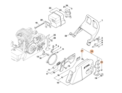 Ozubený doraz na kryt reťazsky pre motorové píly STIHL MS 290, MS 310, MS 311, MS 390, MS 391, MS 440, MS 441 - 0000 660 0850
