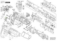 Ložiskový mostík pre vŕtacie kladivo BOSCH PBH 2000 RE, PBH 2000 SRE, PBH 2100 RE, PBH 2500 RE, GBH 2-18 E, 1 615 806 187