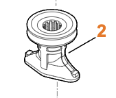 Unášač noža pre kosačku STIHL / VIKING RM 545, MB 545, MB 650, 6118 702 5001