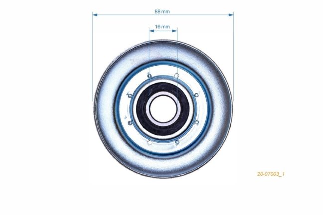 ND GP Tensioning pulley of the V-belt for the Seco Snapper V3500-3712 garden tractor