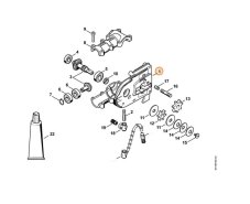 ND STIHL Teleso prevodovky pre vyvetvovaciu pílu HT 75,HT 101, HT 70, 4182 641 0300