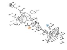 ND STIHL Radiálne guľôčkové ložisko DIN625-6203 pre reťazovú pílu MS 650, MS 660, MS 881, 9503 003 6676