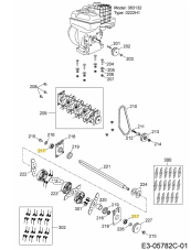 Ložisko hriadeľe vertikulátora MTD, WOLF-GARTEN, CUB CADET LZ-0023148