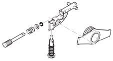 Complete oil pump for MAKITA / DOLMAR chainsaw PS460, PS500, PS5105, 181245251