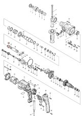 ND MAKITA Ütőfúró, HR2460, HR2470, HR2810, HR2811, HR2800, 324733-6