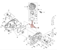 ND MAKITA / DOLMAR Kľuková hriadeľ pre reťazovú pílu PS5105, PS460, 181120100