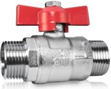 AQUATEAM ventil guľový 1/2" MM voda motýľ (7d)