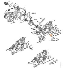 Skrutka IS-P6x30 pre reťazovú pílu STIHL MS 261, MS 271, MS 291, 9074 477 4438
