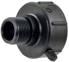 Adaptér na IBC nádrž, závit S60x6 na G vonkajší závit S60x6 x G 1" M (9c)