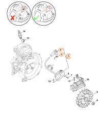 ND STIHL Zapaľovací modul pre krovinorez FS 240, FS 410, FS 360, 4147 400 1313