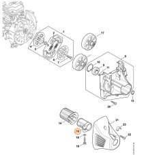 ND STIHL Strmeň upinací pre krovinorez FS 260, FS 261, 4147 791 9410